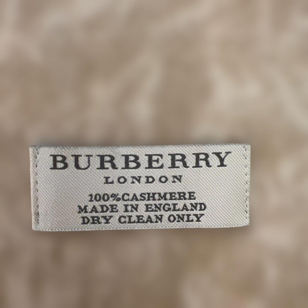BURBERRY バーバリー　カシミヤ　マフラー　ベージュ　鳥　植物柄