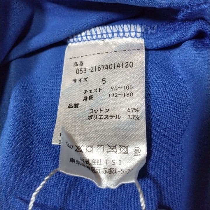 ⭐新品未使用⭐PEARLYGATES⭐半袖⭐モック⭐青⭐サイズ5⭐