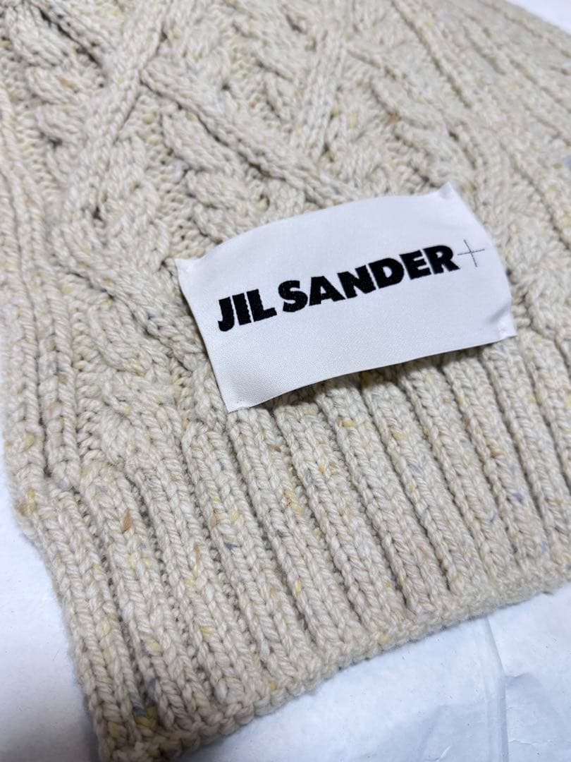 JIL SANDER ウールマフラーSCARFSOFTDONEGAL1/3.8