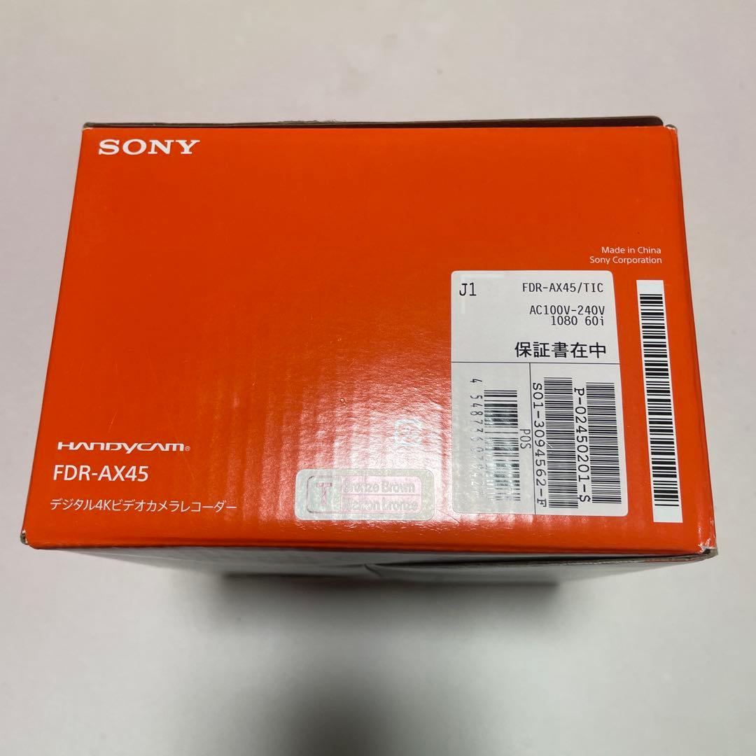 即購入◎ Sony ソニー Handycam FDR-AX45 4K本体