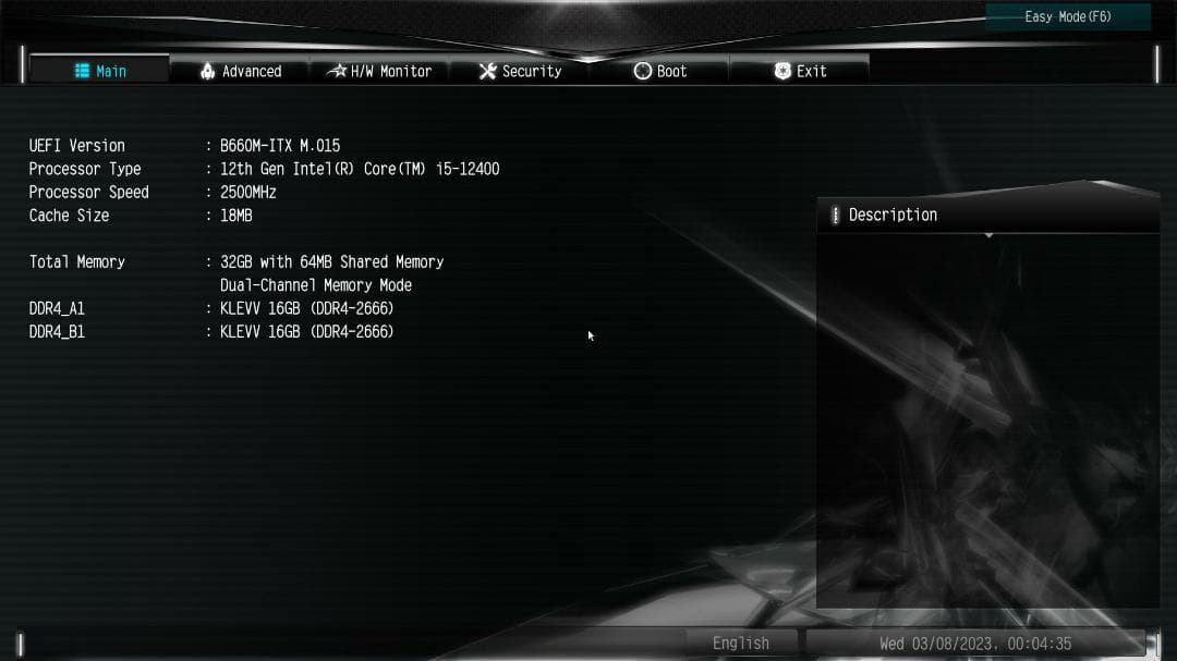 【通電△ジャンク品】ASRock B660M ITX【価格変更済】