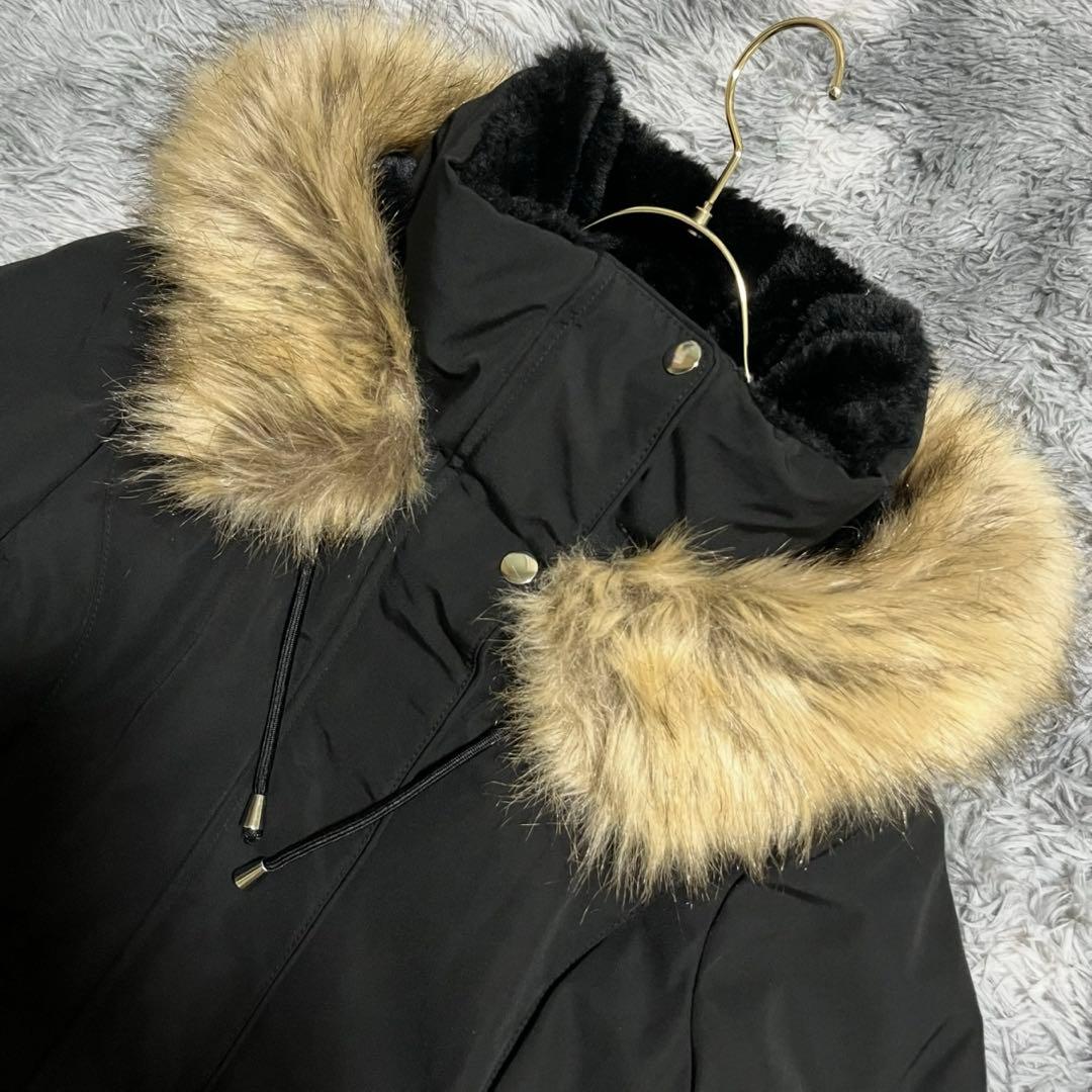 美品❗️極暖ファー付き❗️【ZARA】ウィンターパーカー モッズコート 中綿