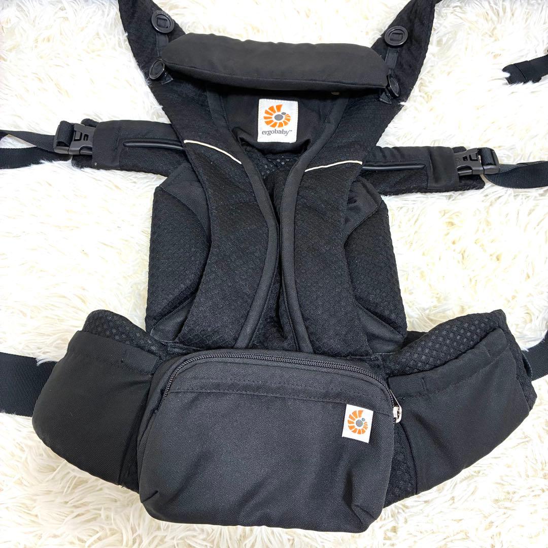 【美品】エルゴベビー OMNI Breeze 抱っこ紐 オニキスブラック 箱付き