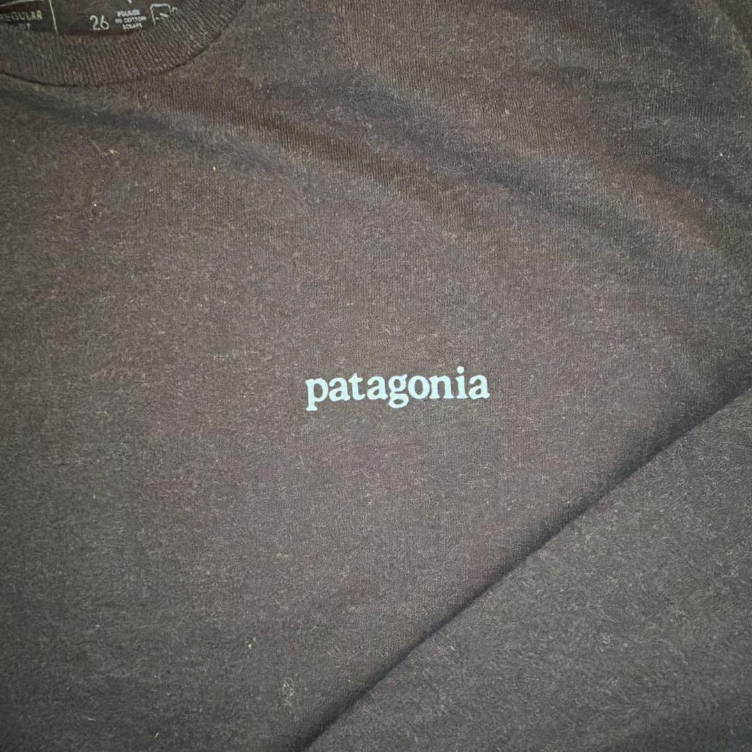 トップス Patagonia logo ridge responsibli-TEE M