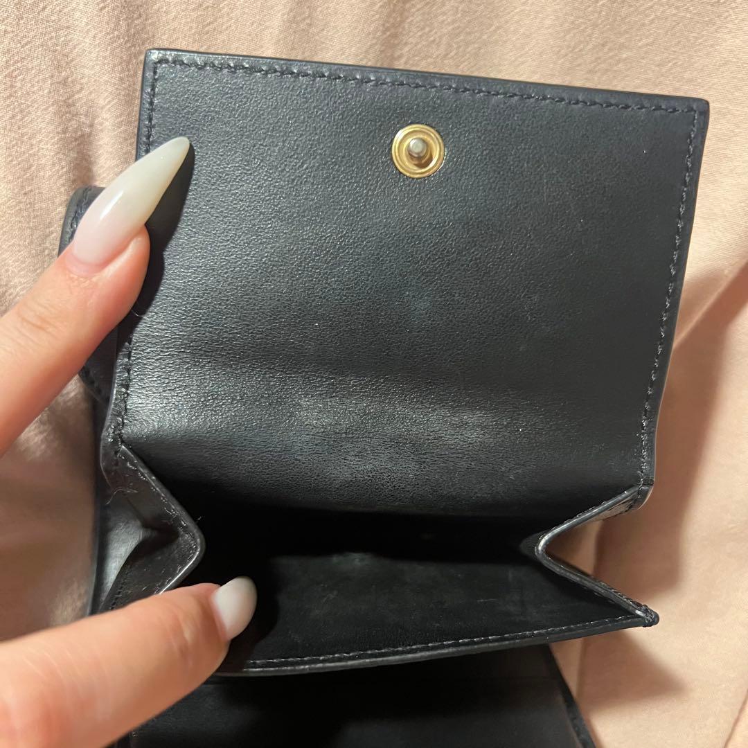 CELINE ブラックレザー トリオン 財布