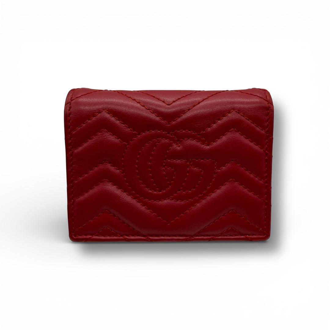 こいちゃん様 GUCCI グッチ マーモント コンパクトウォレット レザー 財布