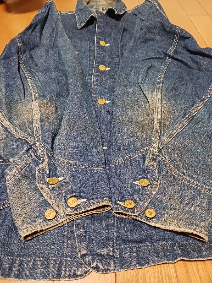 激レア 美品 60s usa製 Lee 91-J デニム カバーオール 濃紺