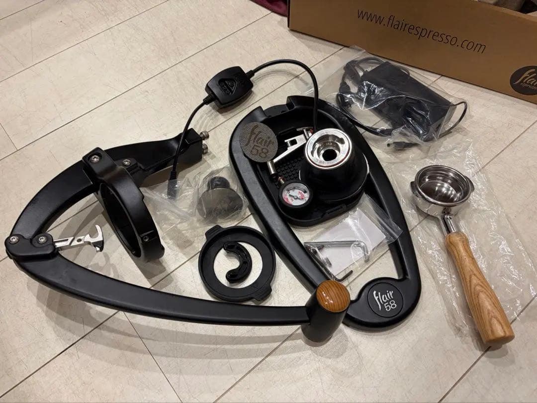 Flair58 電気式 ダブルスパウトポルタフィルターおまけ付　動作確認済