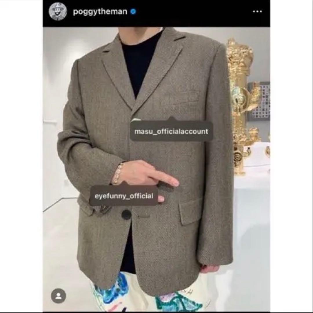 ジャケット・アウター MASU MELANGE TWEED TAILORED JACKET