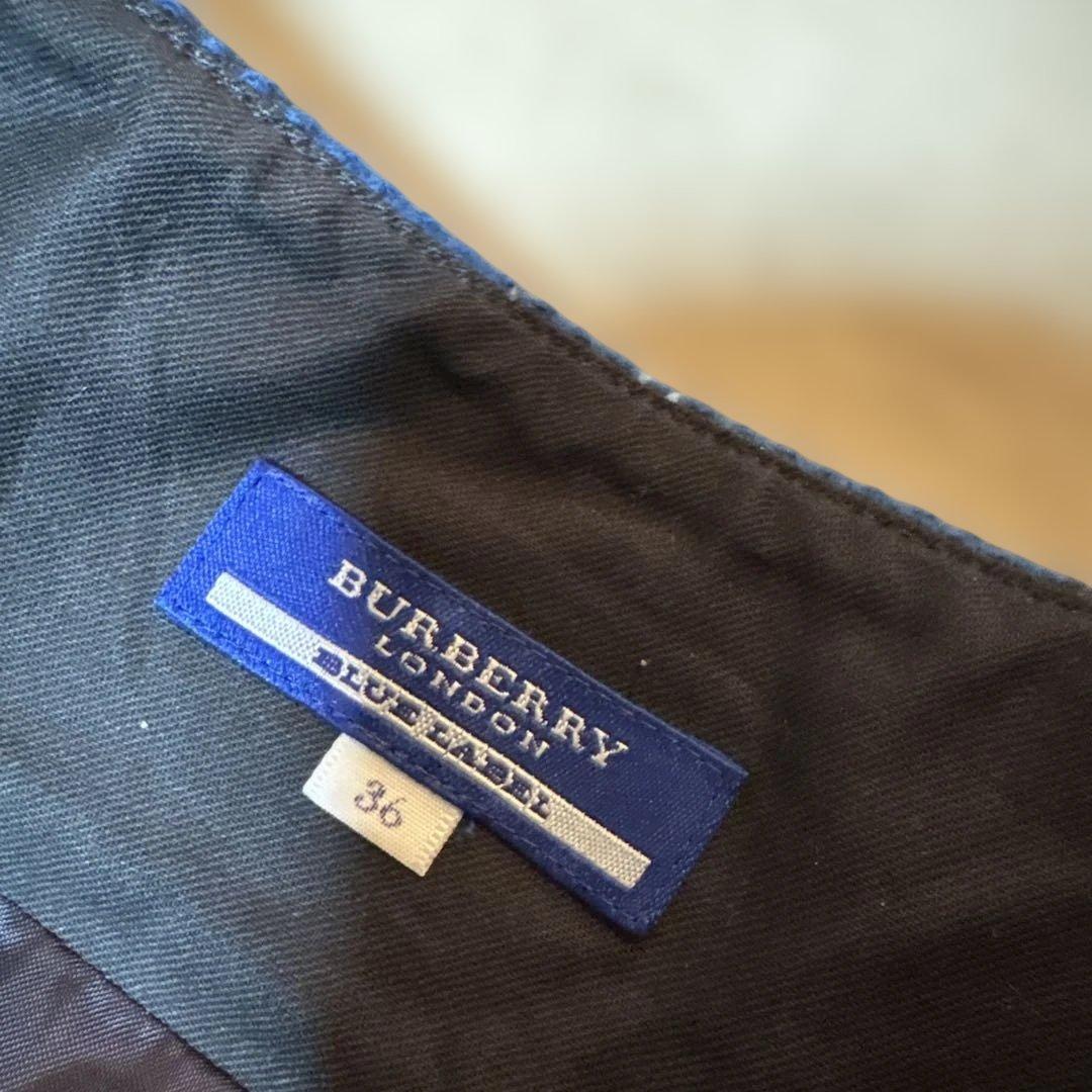 BURBERRY LONDON BLUE LABEL チェック キュロット 36