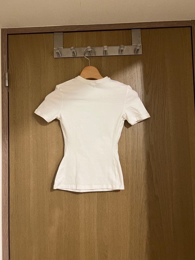 SKIMS COTTON JERSEY T-SHIRT ホワイト XXS