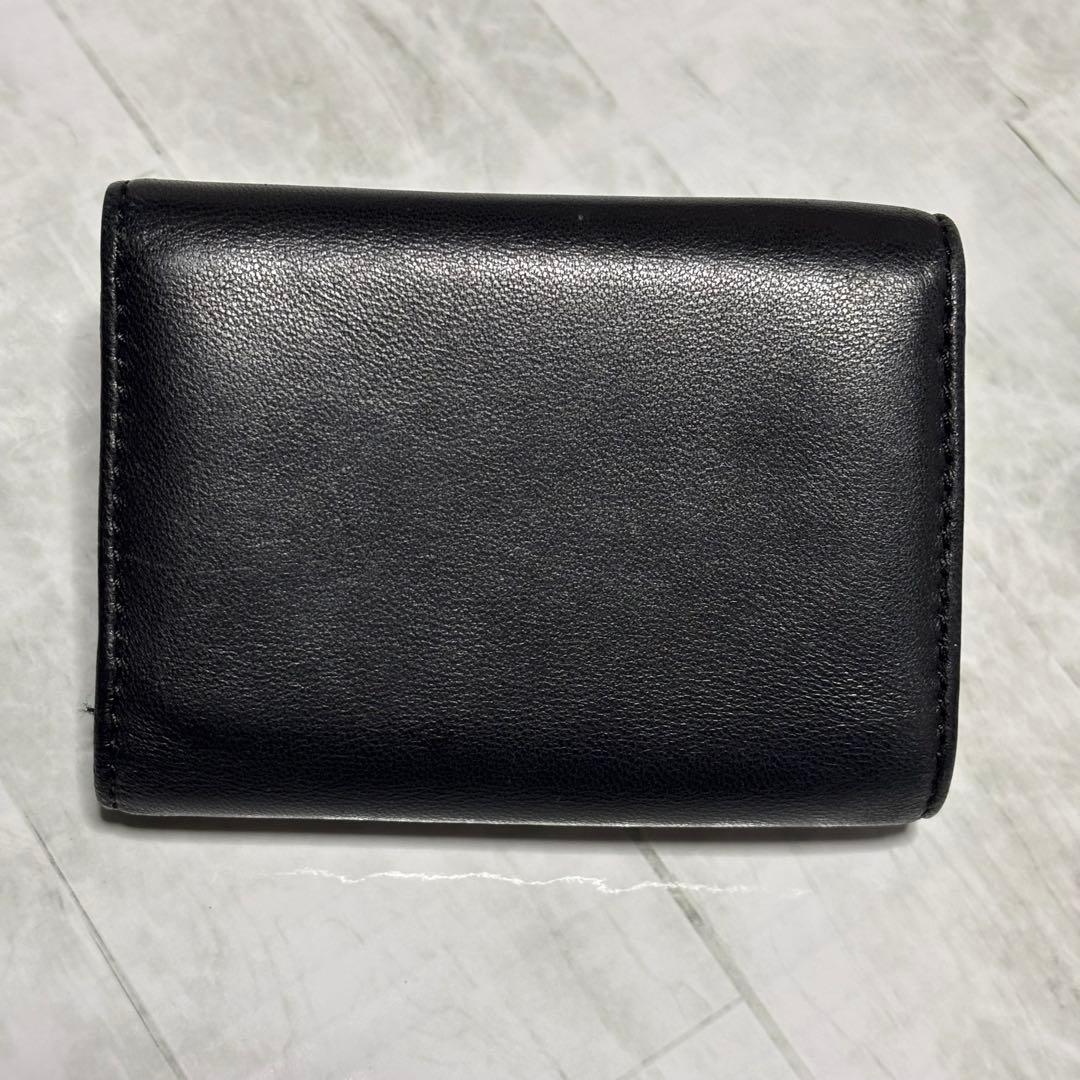 美品 ヴィヴィアンウエストウッド オーブロゴ 三つ折り財布 レター型 ブラック