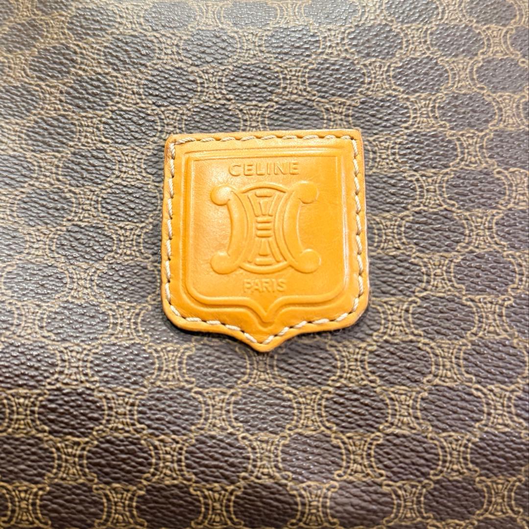 CELINE オールド セリーヌ マカダム ボストンバッグ ヴィンテージ