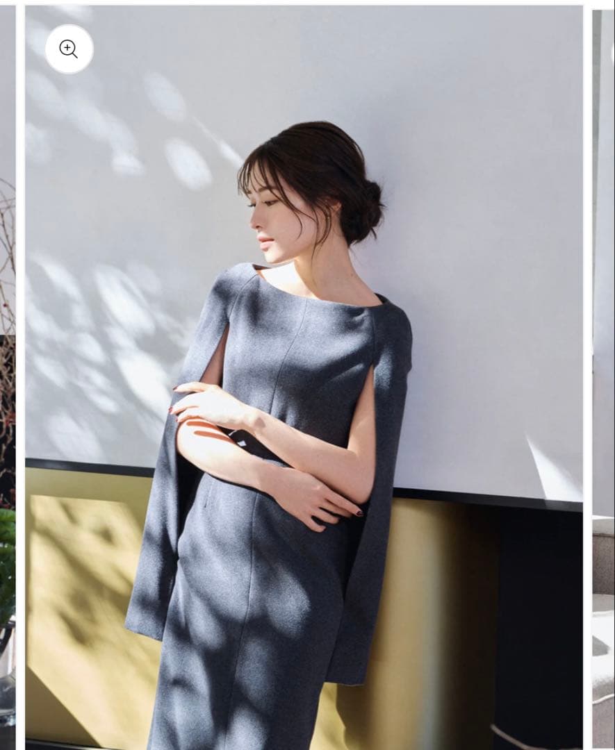 ワンピース Narrow line Cape Dress laubeblanc