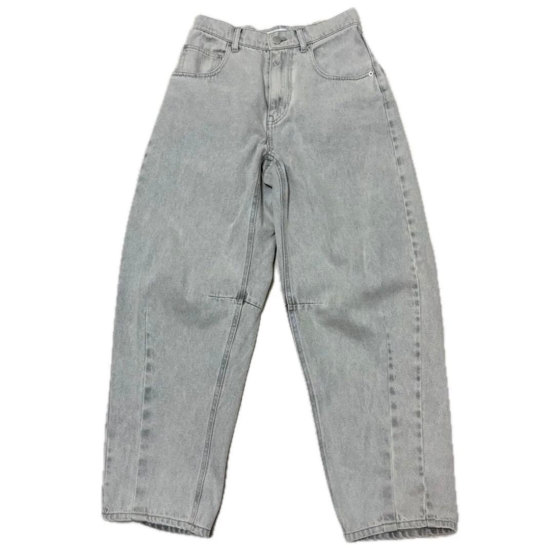 PASSIONE（パッシオーネ）カーブ　デニム　パンツ グレー　38 ワイド