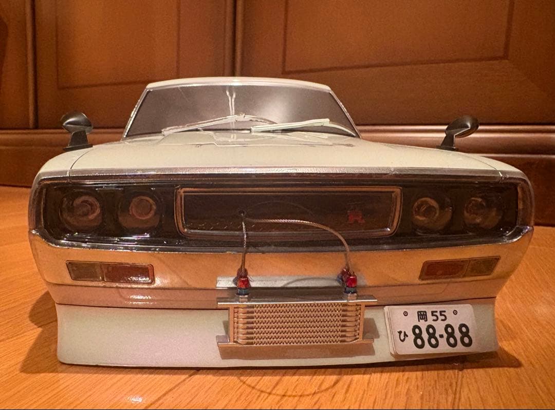 スカイラインGTR ケンメリ　タミヤ　ラジコン　シャーシプロポ付き