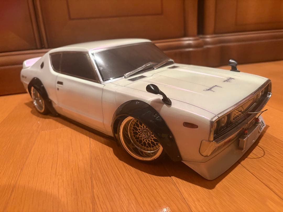スカイラインGTR ケンメリ　タミヤ　ラジコン　シャーシプロポ付き
