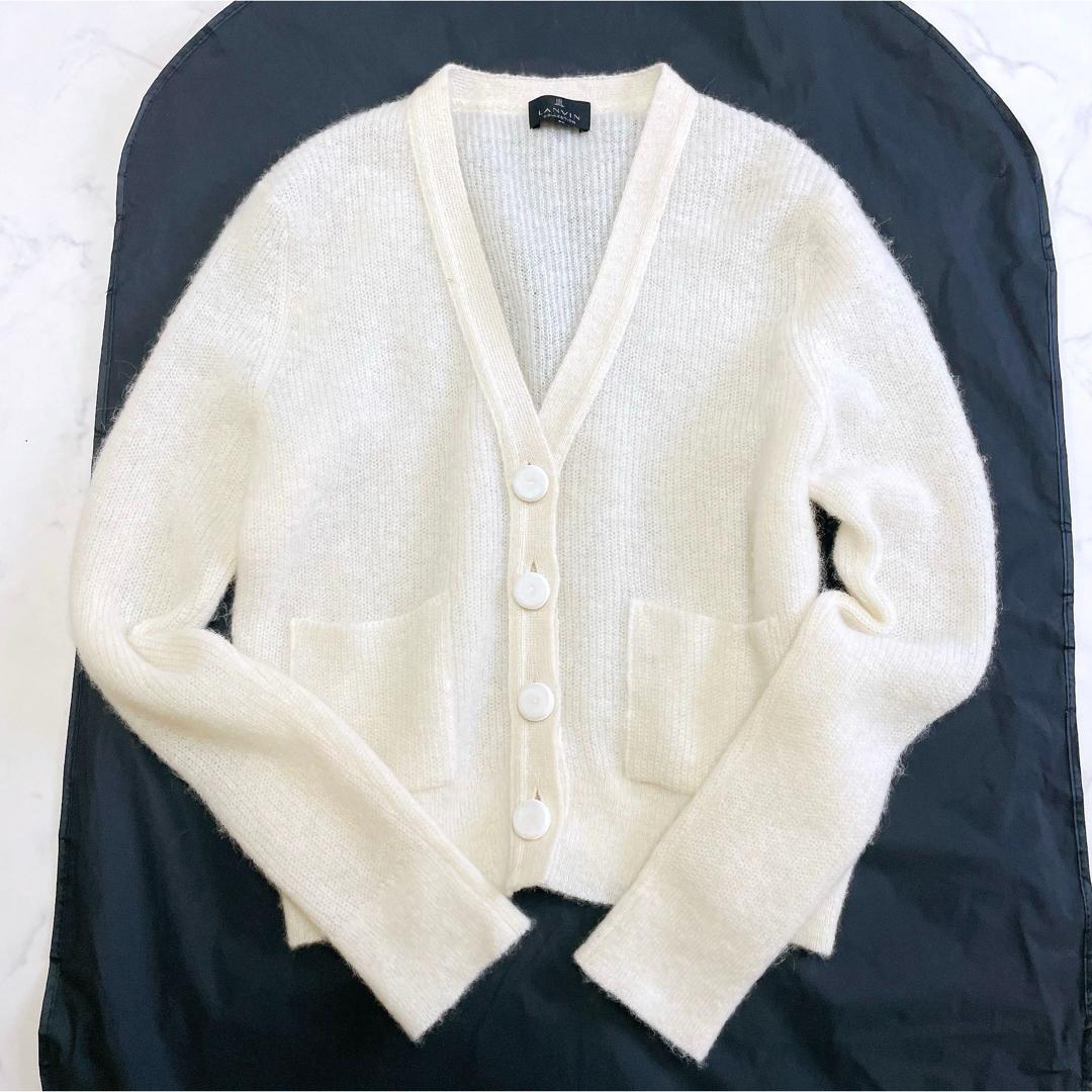 美品 ランバン コレクション ニットアンサンブル アルパカ ウール 38 M