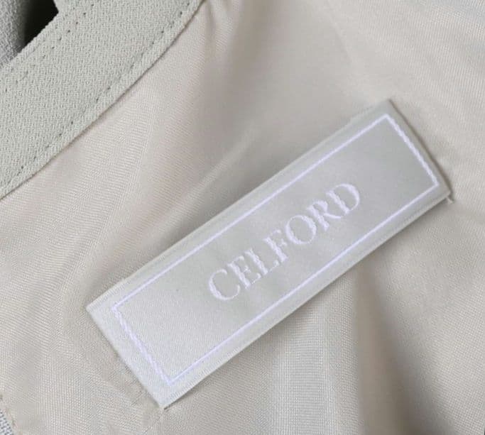 CELFORD プリーツロングワンピース ミントグリーン ベルト付 36