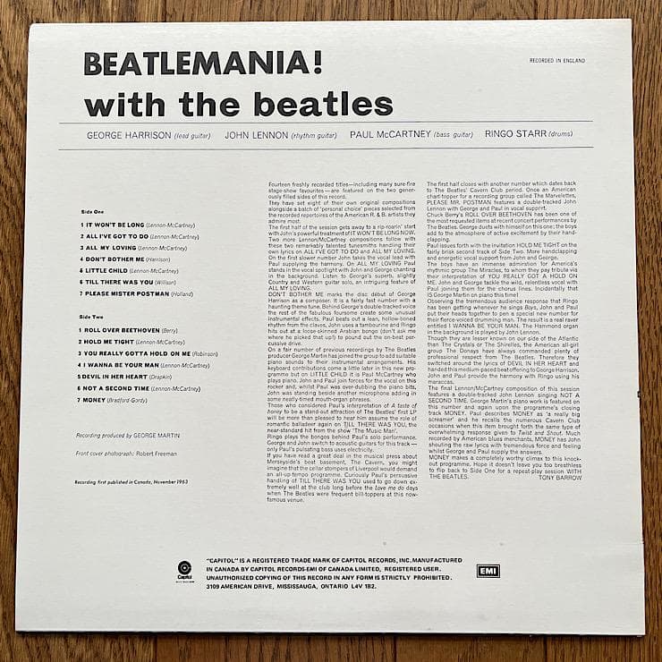 ★美品 カナダ盤 ビートルズ BEATLEMANIA !