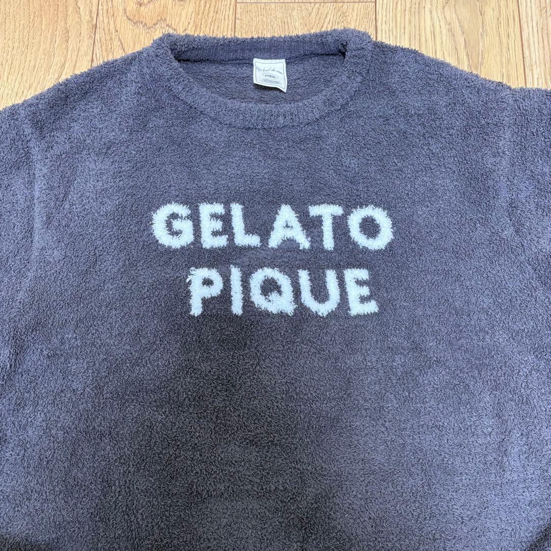 GELATO PIQUE ジェラートピケ　グレー ルームウェア上下セット