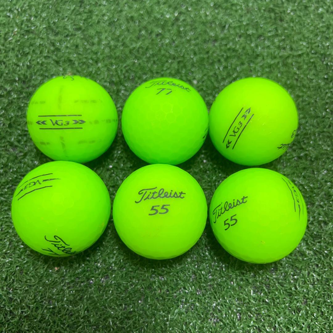 【A46】Titleist VG3 緑マット 年式混合 ロストボール 24球