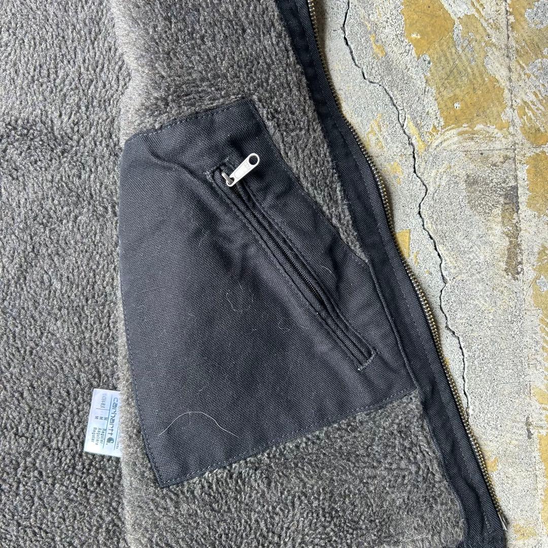 90S carhartt 鬼フェード ボアベスト ブラック カーハート