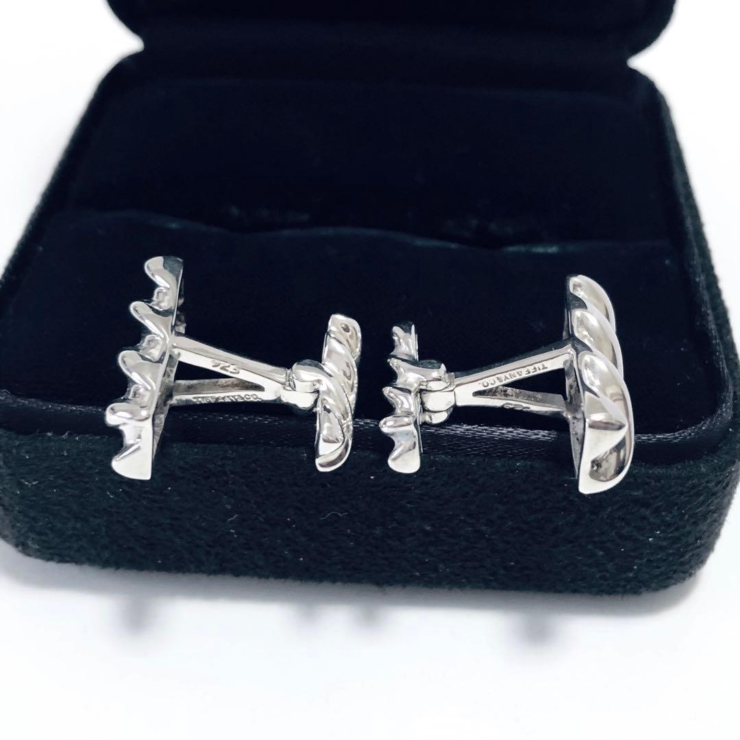 美品 TIFFANY&CO. ツイスト カフス シルバー F252064