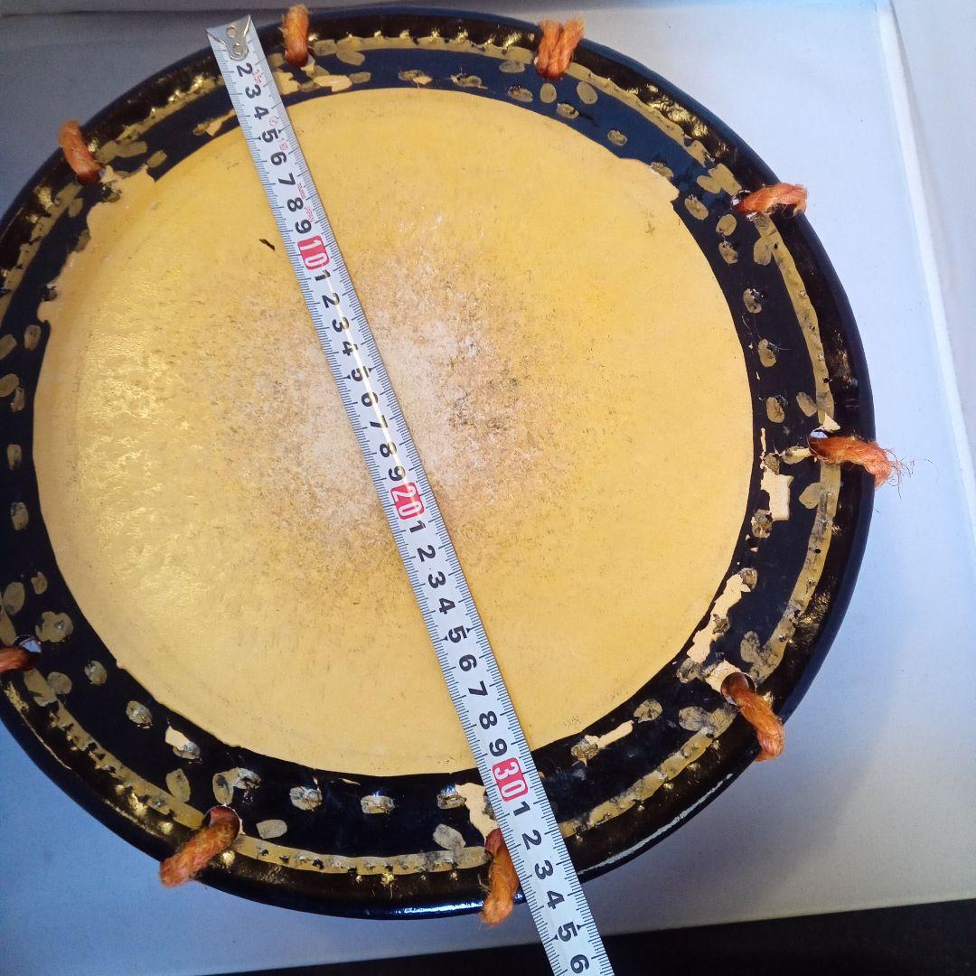 和楽器　締太鼓 黒金