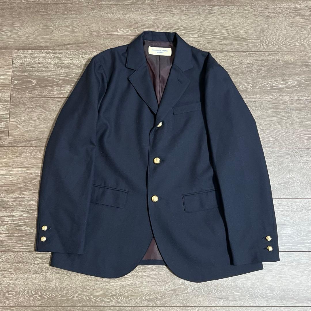 BEAMS BOY ビームスボーイ ポリエステル ウール 3ボタン ブレザー