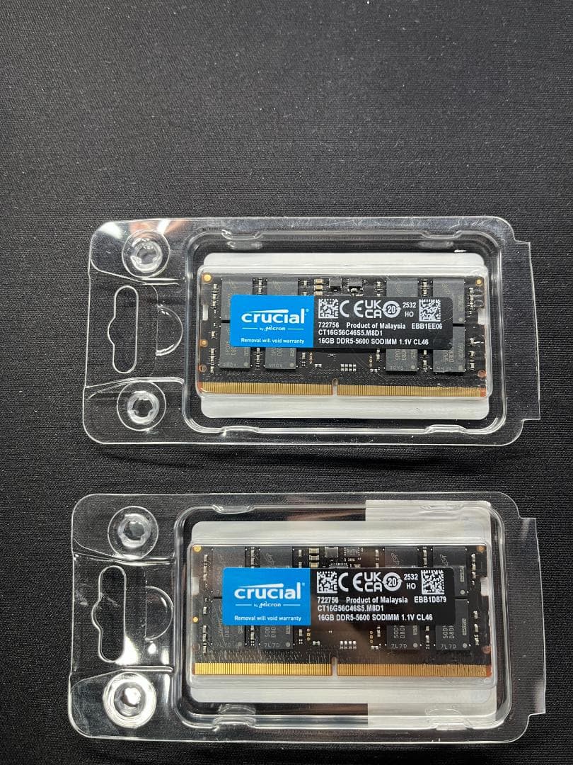 crucial DDR5-5600 16GB×2　32GB　メモリー 2枚セット
