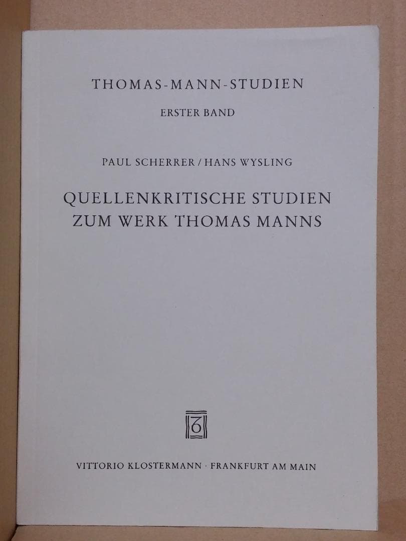 ドイツ/古本 THOMAS-MANN-STUDIEN 1 ペーパーバック