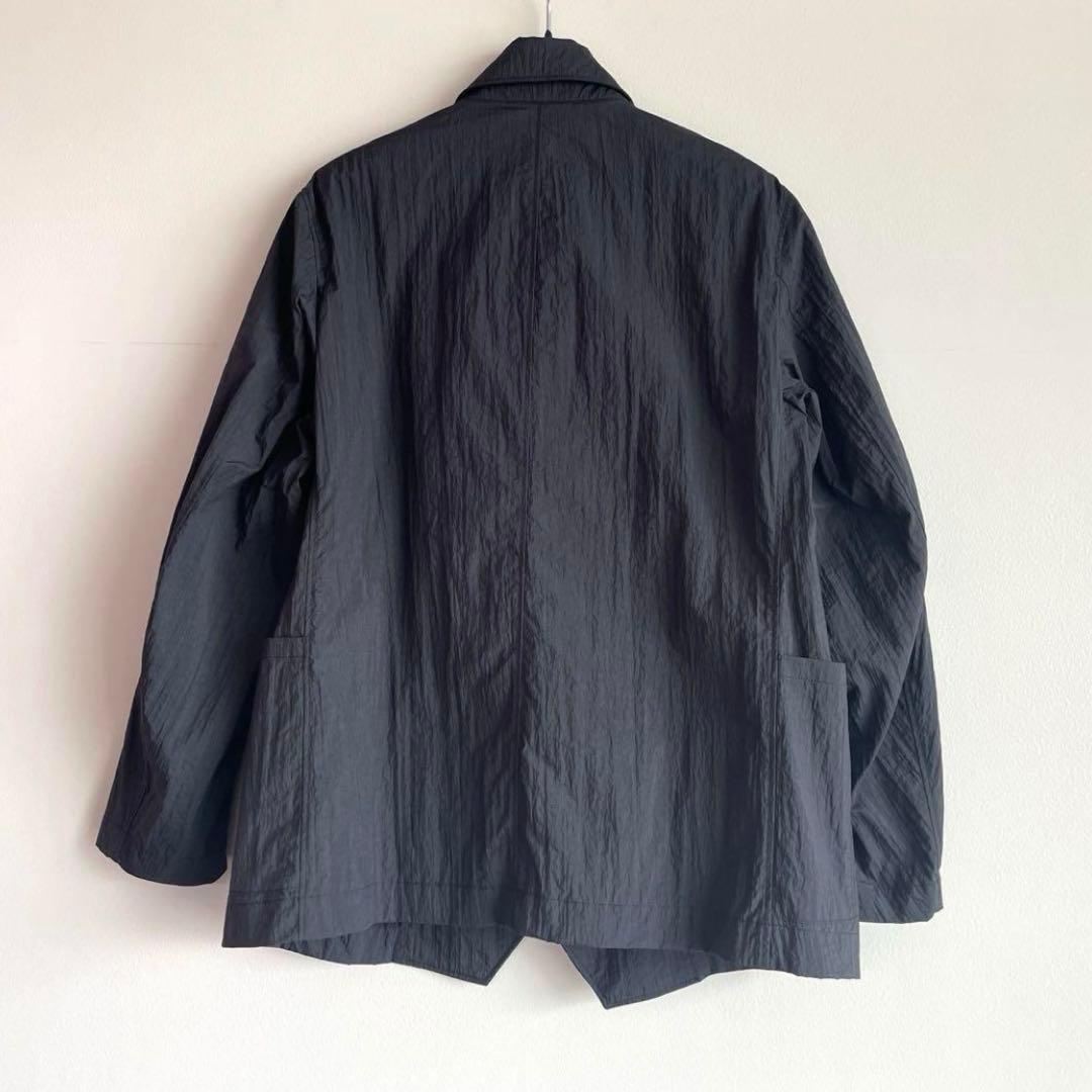 ASEEDONCLOUD / Handwerker 黒のシワ加工ダブルジャケット