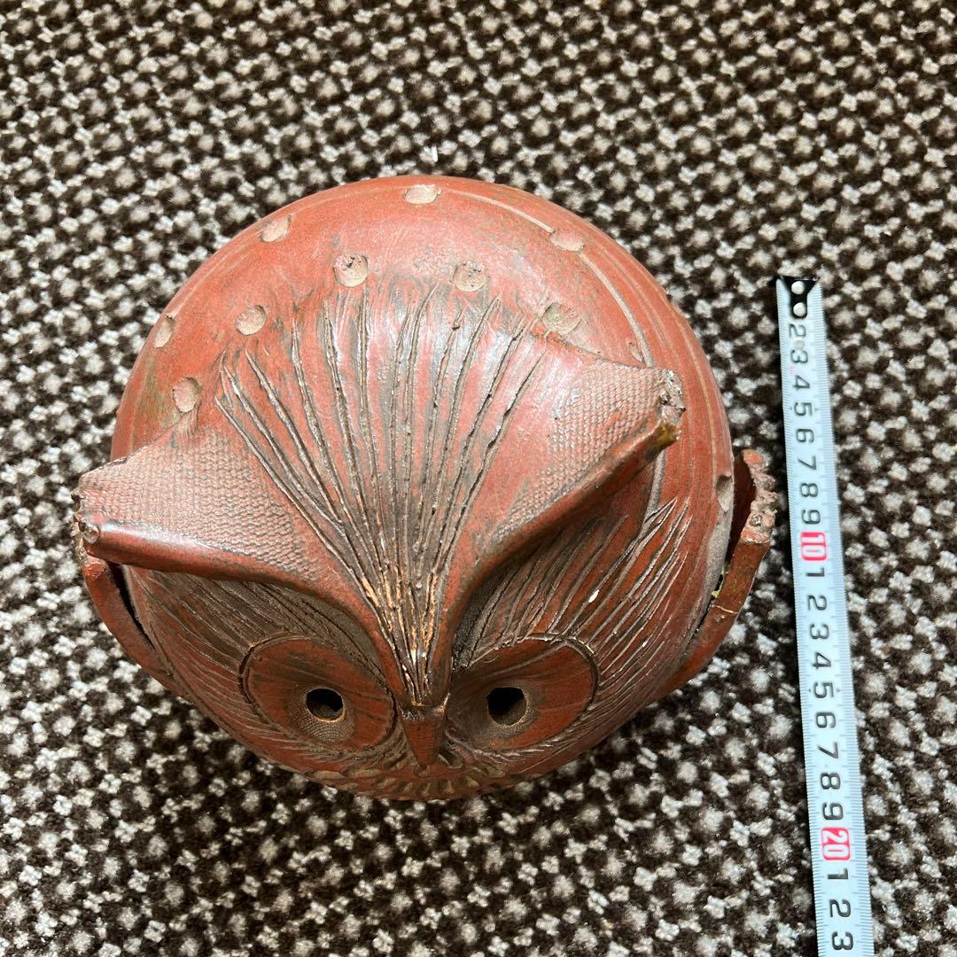 【旭川窯】太鼓判の逸品！ 縁起の良いふくろうの置物