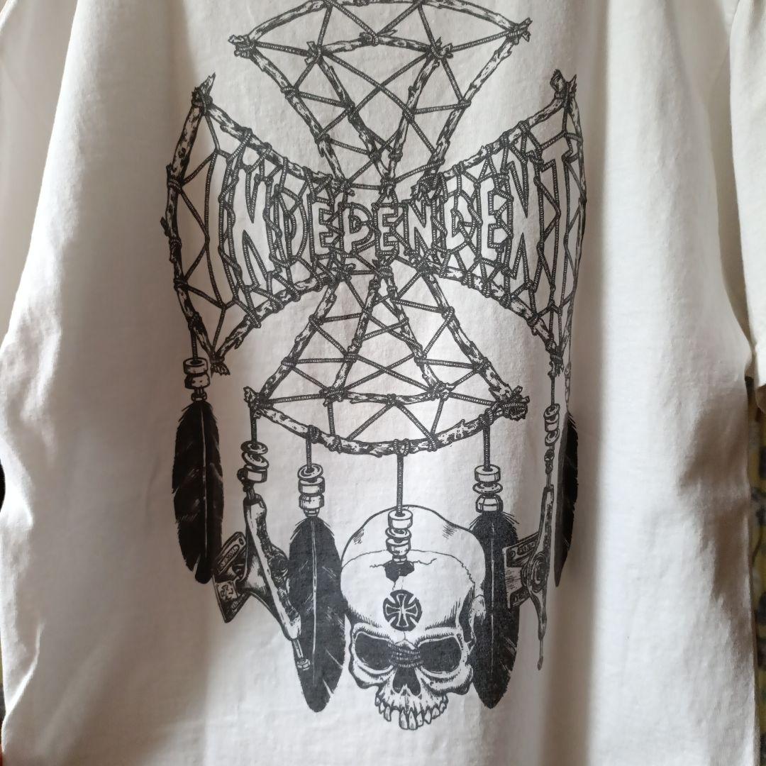 INDEPENDENT スカルグラフィック Tシャツ　アイアンクロス