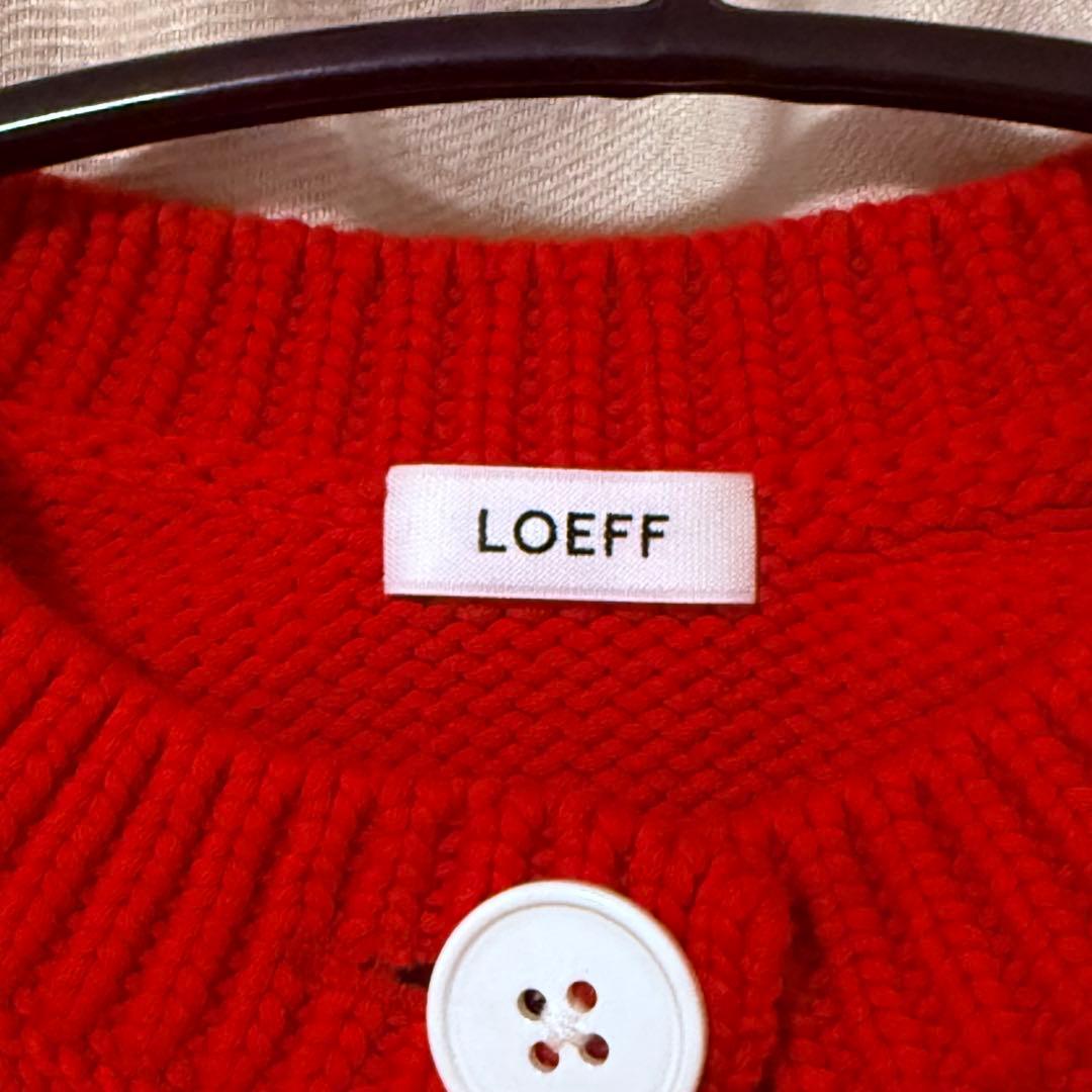 LOEFF コットンナイロンカーディガン