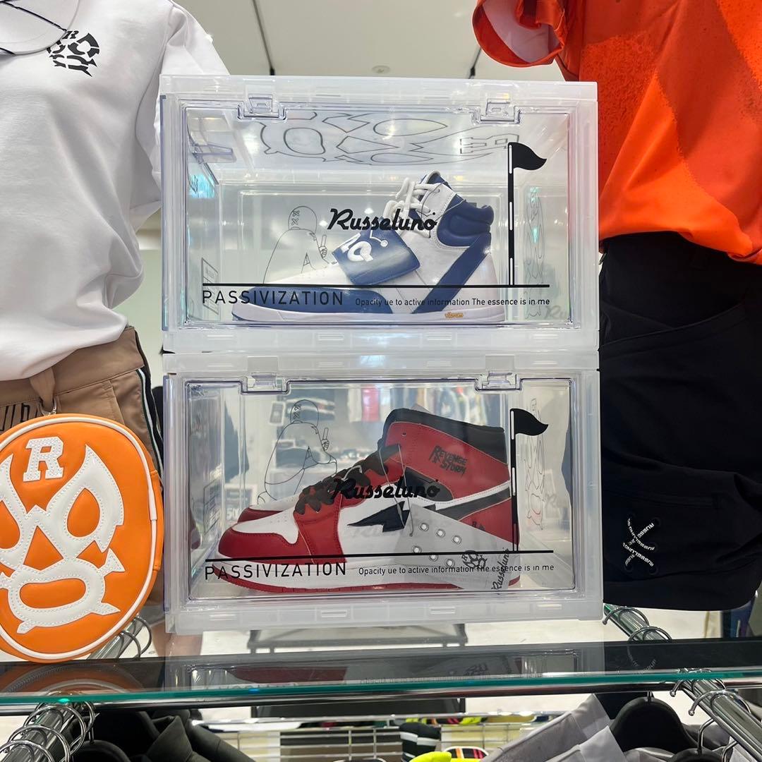 新品 ラッセルノ シューズボックス シューズケース タワーボックス 3個セット