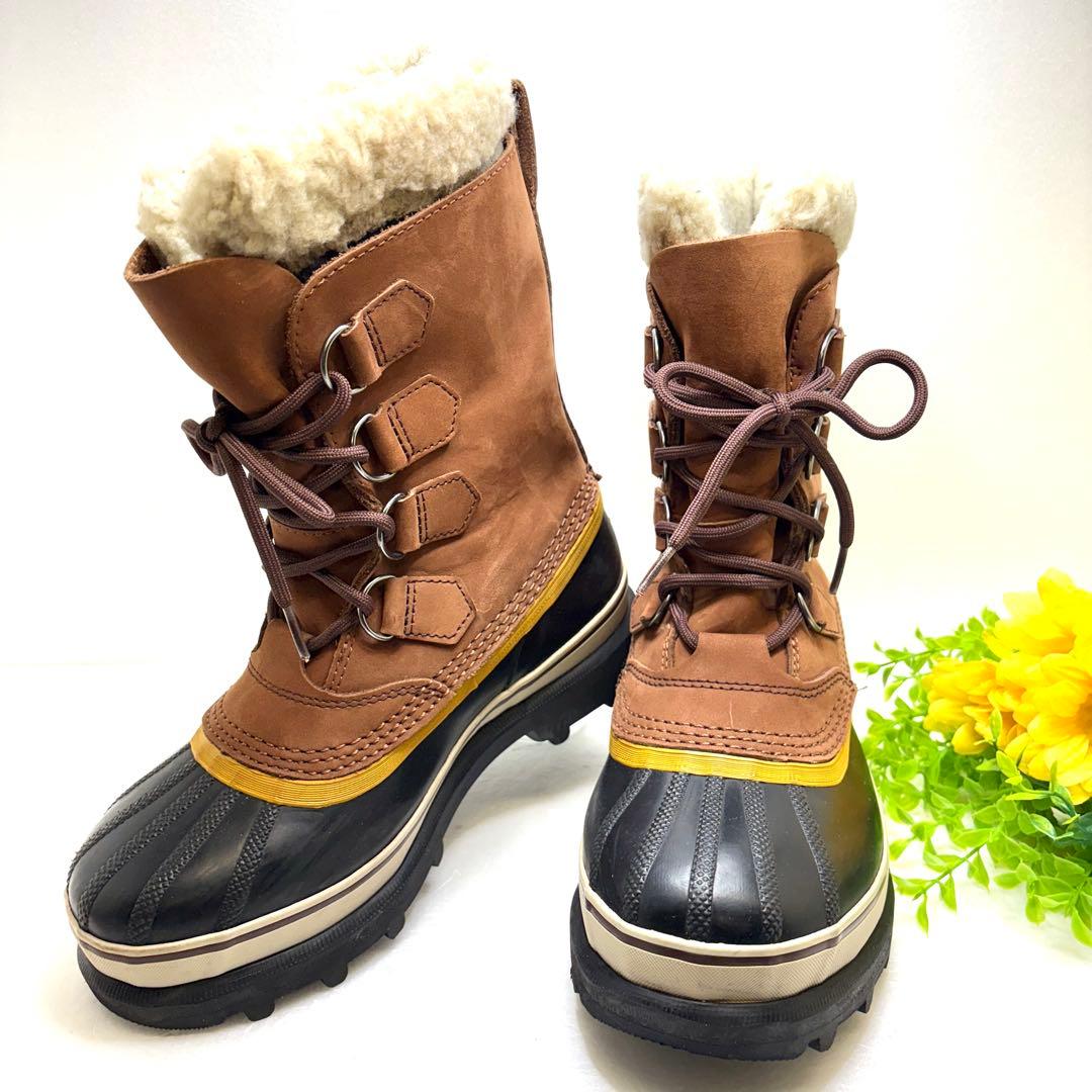SOREL ソレル カリブー ブーツ 防寒防水 シナモン 23.5cm