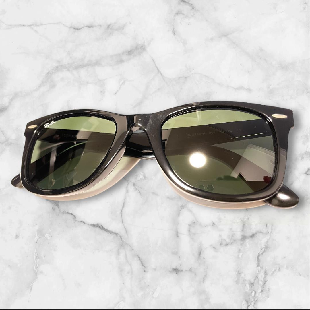 Ray-Ban WAYFARER 黒 グリーンレンズ 伊製
