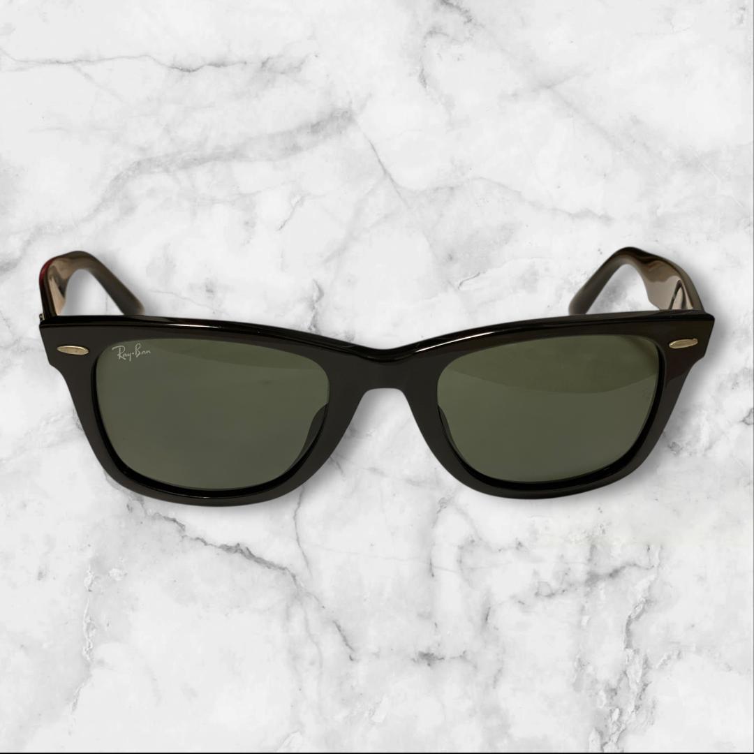 Ray-Ban WAYFARER 黒 グリーンレンズ 伊製
