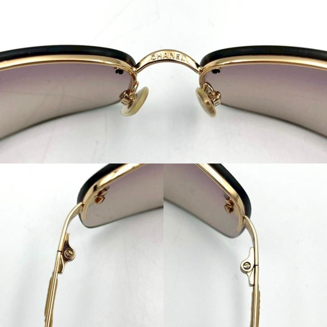 411 CHANEL サングラス 4113 ココマーク ハーフリム 箱付