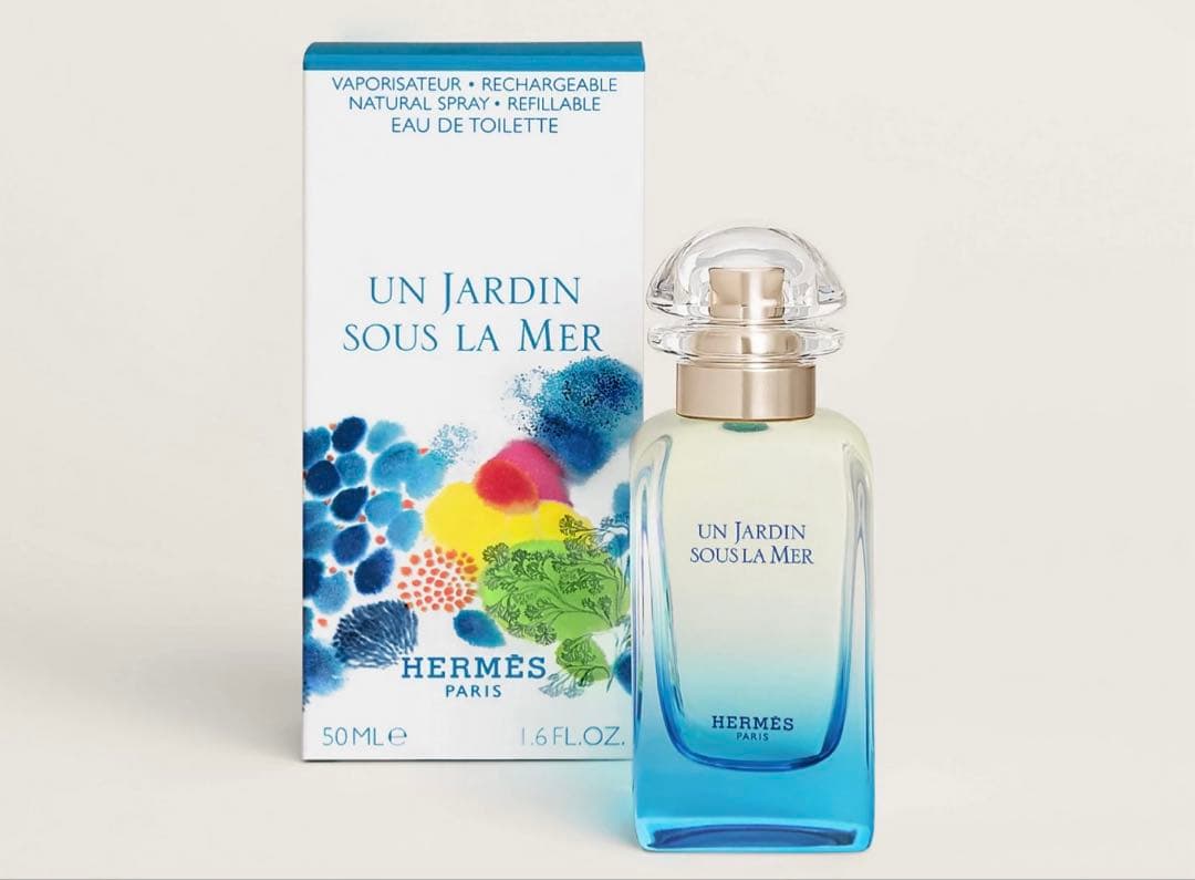 【新品】HERMES 新作 オードトワレ『珊瑚礁の庭』50ml（レフィラブル）