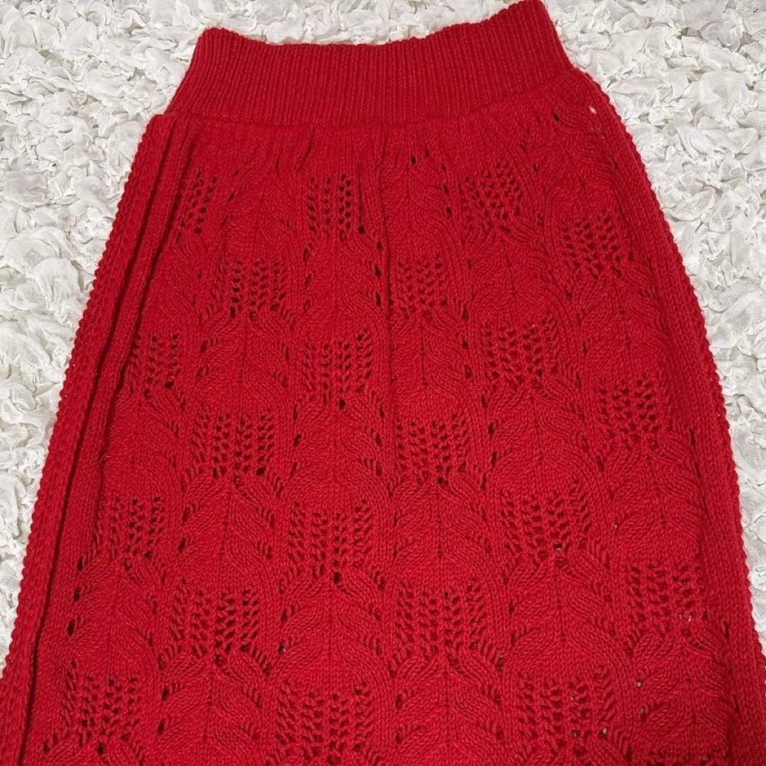 【美品】Y's ワイズ ヨウジヤマモト ケーブルニットタイトスカート ロング