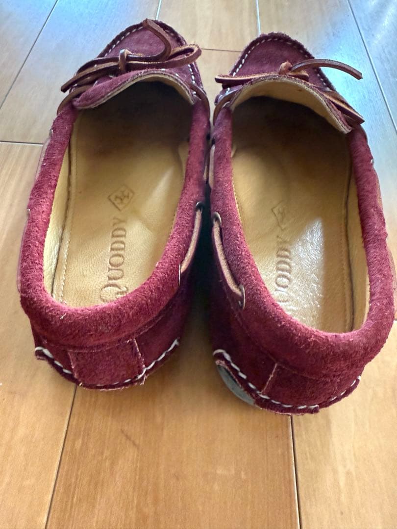 Quoddy Trail Moccasin US7 バーガンディ