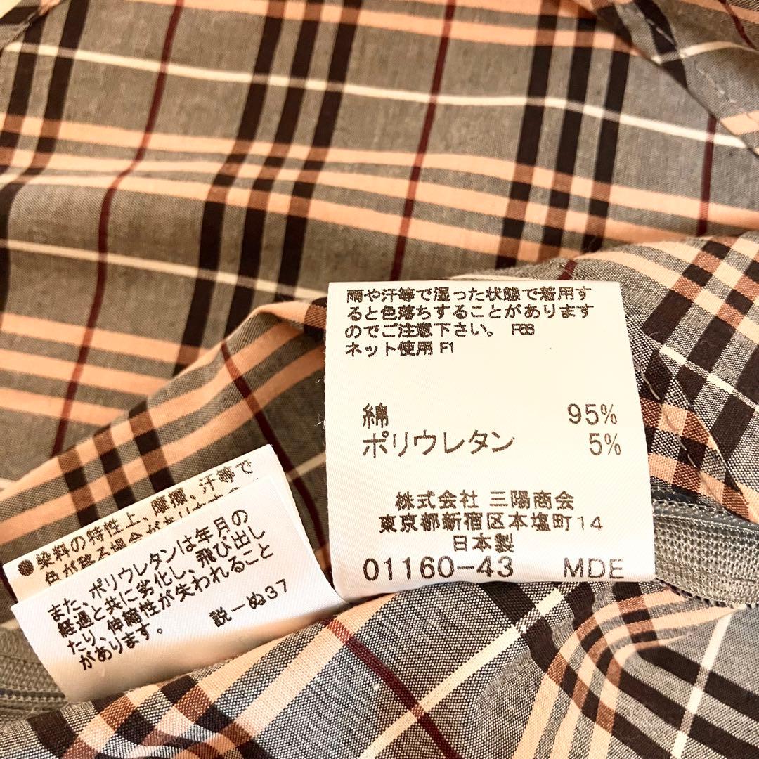 BURBERRY ノバチェック キャミソール 38 刺繍ロゴ サイドジップ
