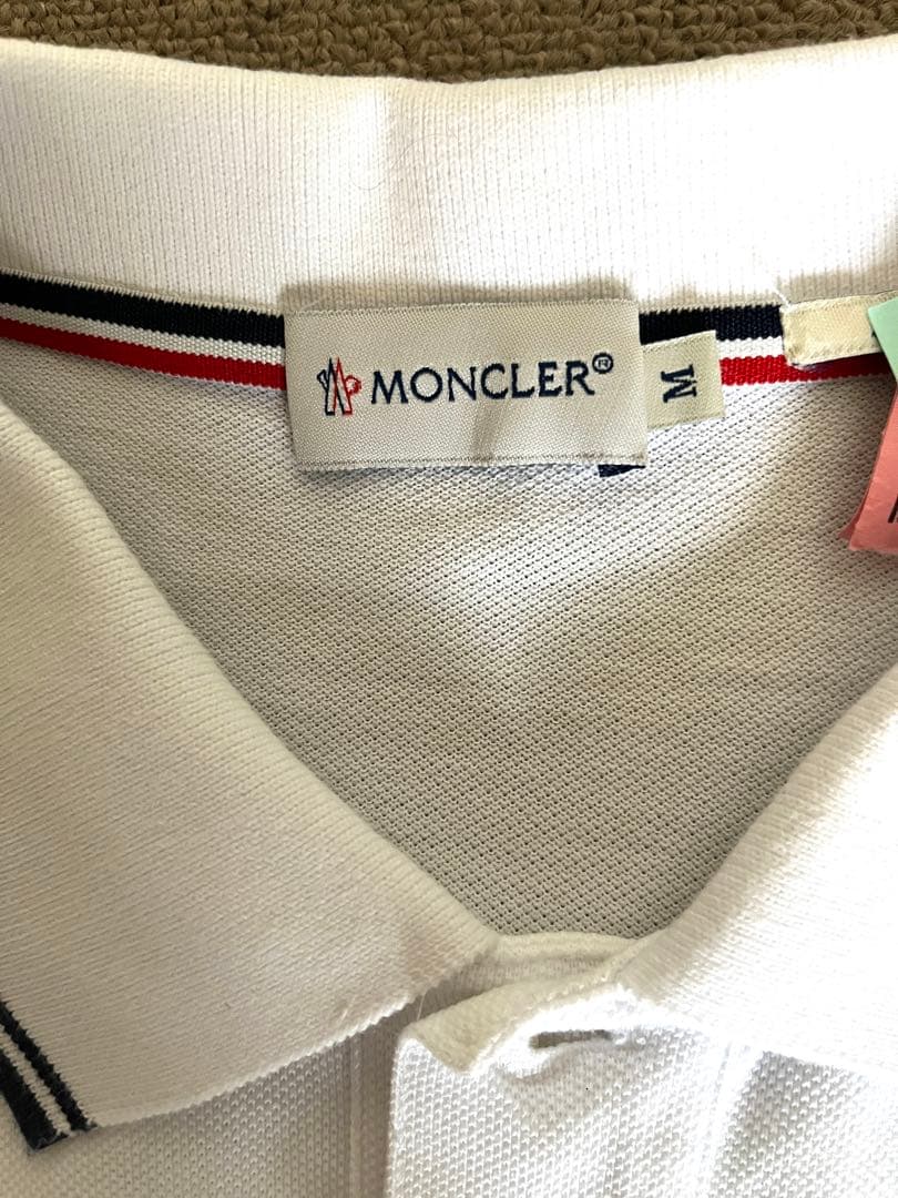 MONCLER モンクレール　半袖ポロシャツ ホワイト