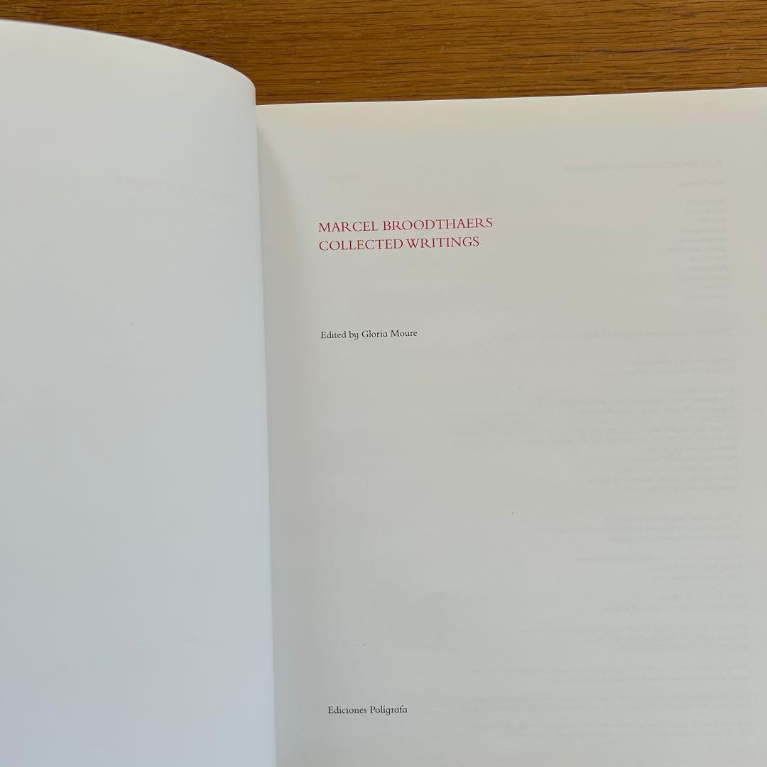 Marcel Broodthaers アートブック