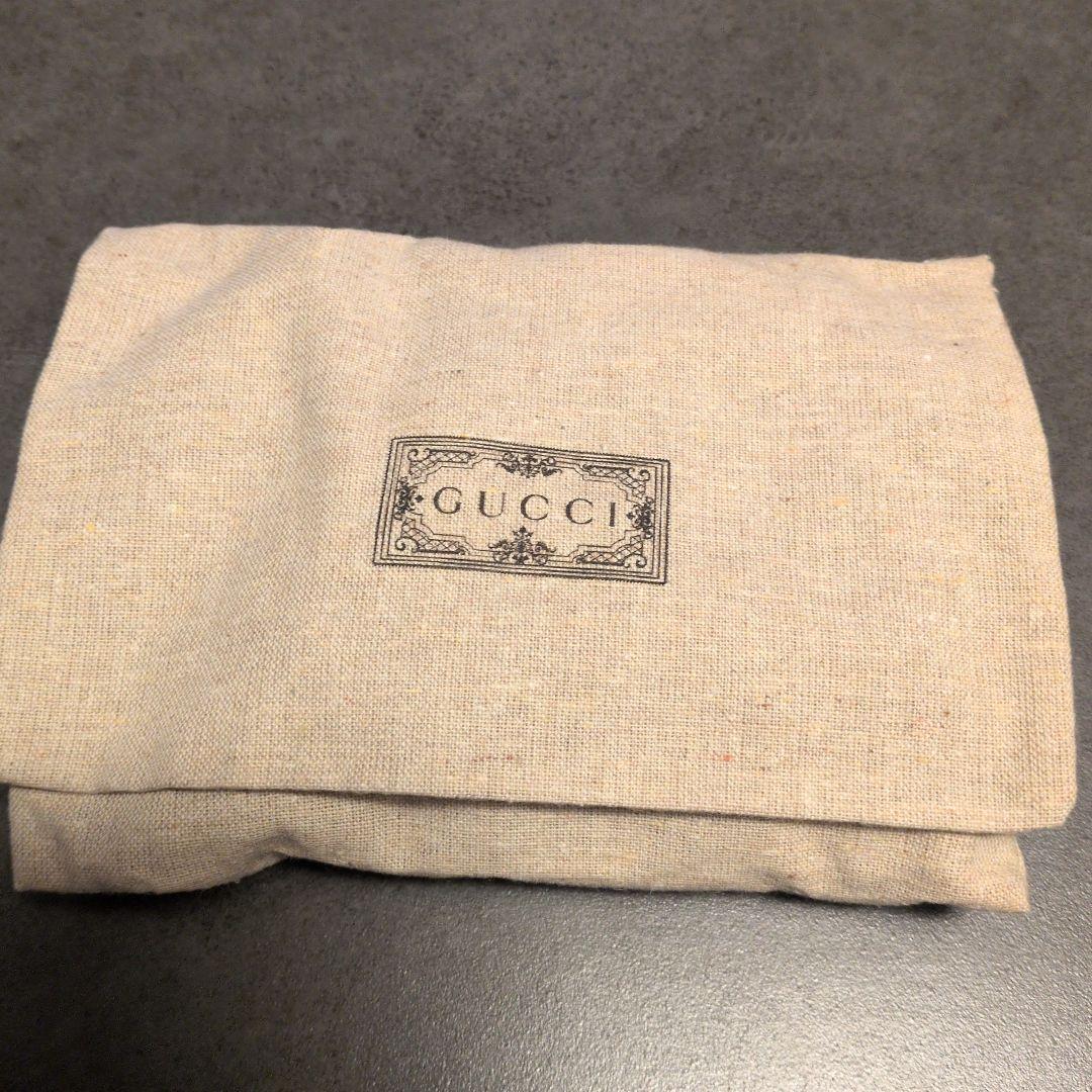 Gucci 二つ折り財布 ベージュ/グリーン/レッド