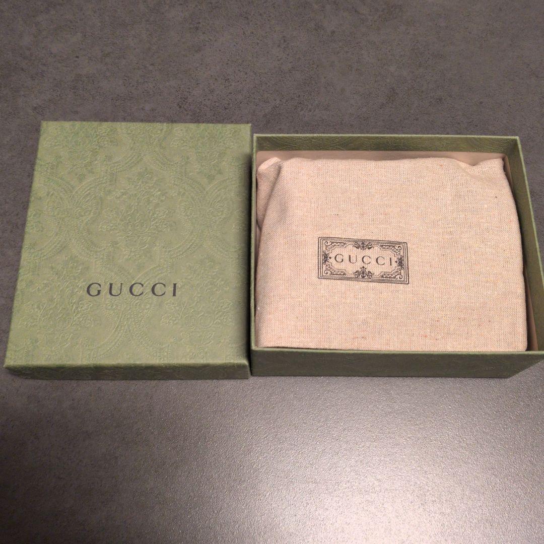 Gucci 二つ折り財布 ベージュ/グリーン/レッド
