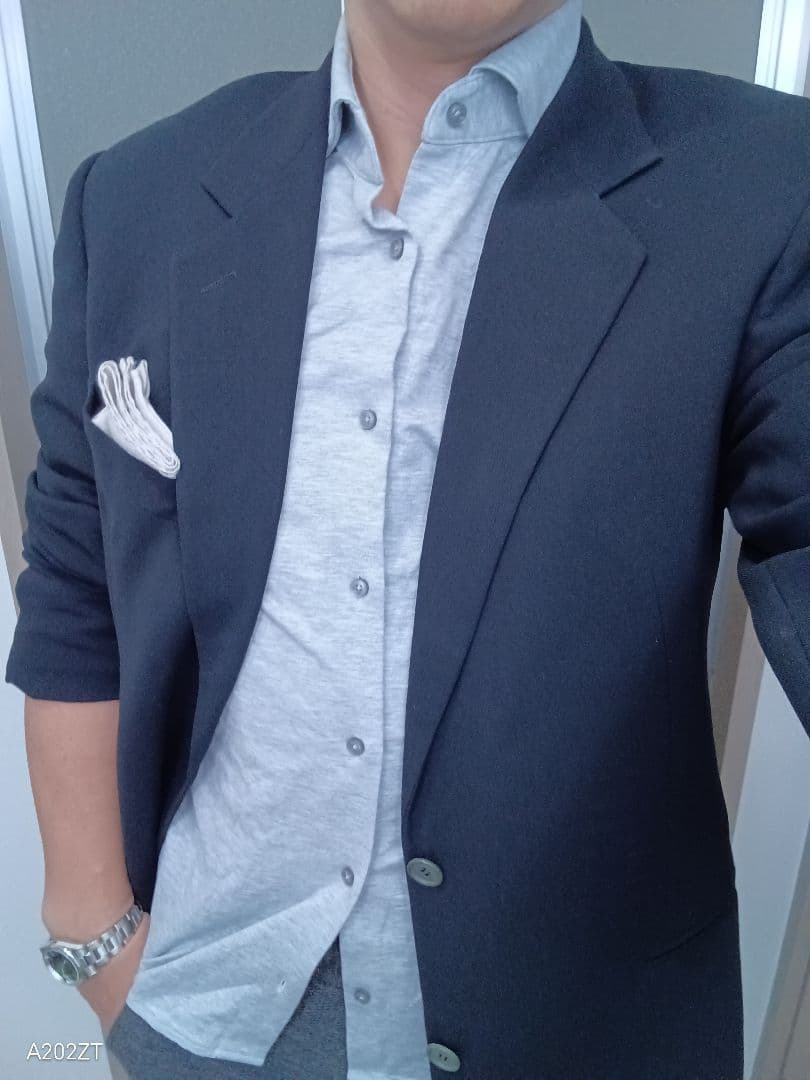 美品GIORGIO ARMANI BORGO21テーラードジャケット50L黒タグ